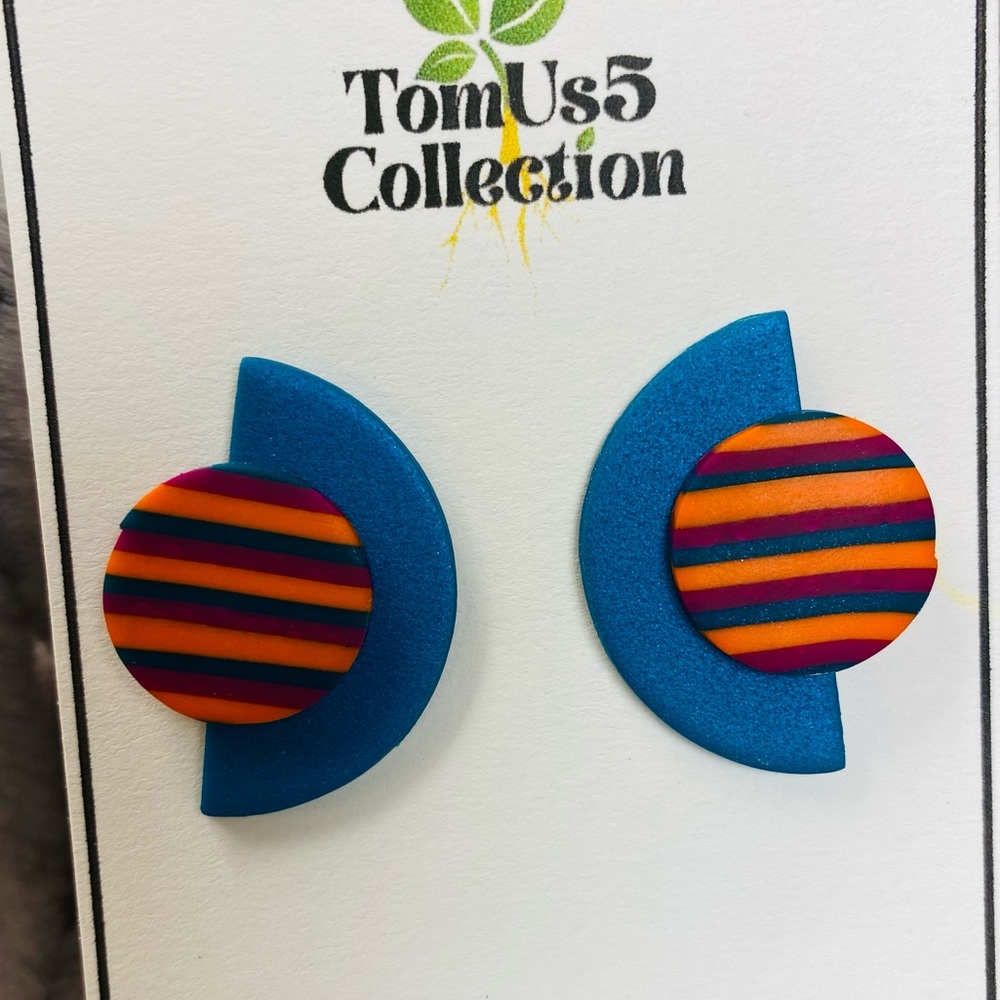 TomUs5 Collection clay handmade earrings